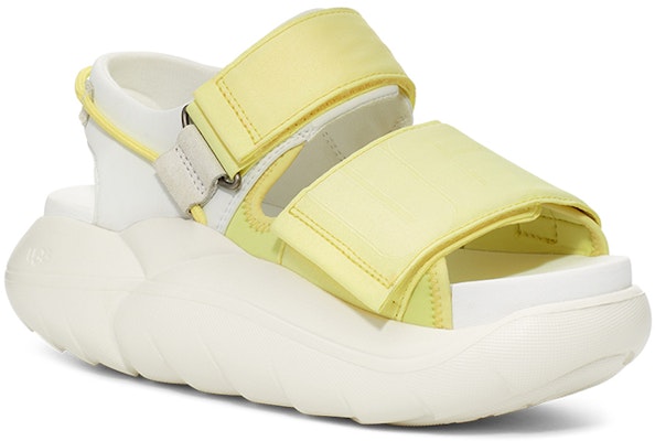 UGG LA 雲系列 織物 厚底 時尚涼拖 女款 青檸色 Lookbook UGG LA 雲系列 織物 厚底 時尚涼拖 女款 青檸色