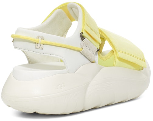 UGG LA 雲系列 織物 厚底 時尚涼拖 女款 青檸色 Shop UGG LA 雲系列 織物 厚底 時尚涼拖 女款 青檸色
