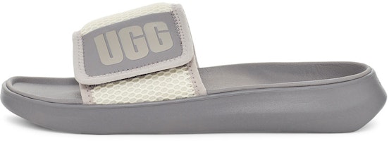(Women) UGG LA Light Slide Gray Purple Slippers 1107911-SAFT (Women) UGG LA Light Slide Gray Purple Slippers 1107911-SAFT