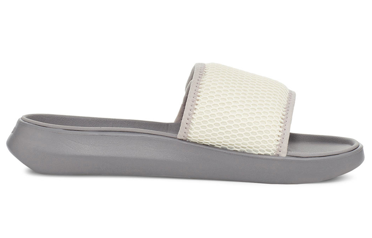 Order (W) UGG LA Light Slide Gris Violet Chaussons 1107911-SAFT