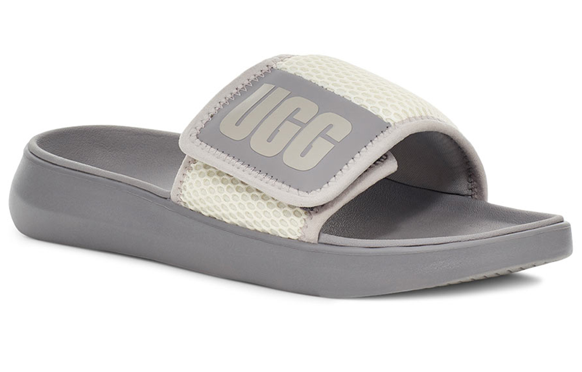 Lookbook (W) UGG LA Light Slide Gris Violet Chaussons 1107911-SAFT