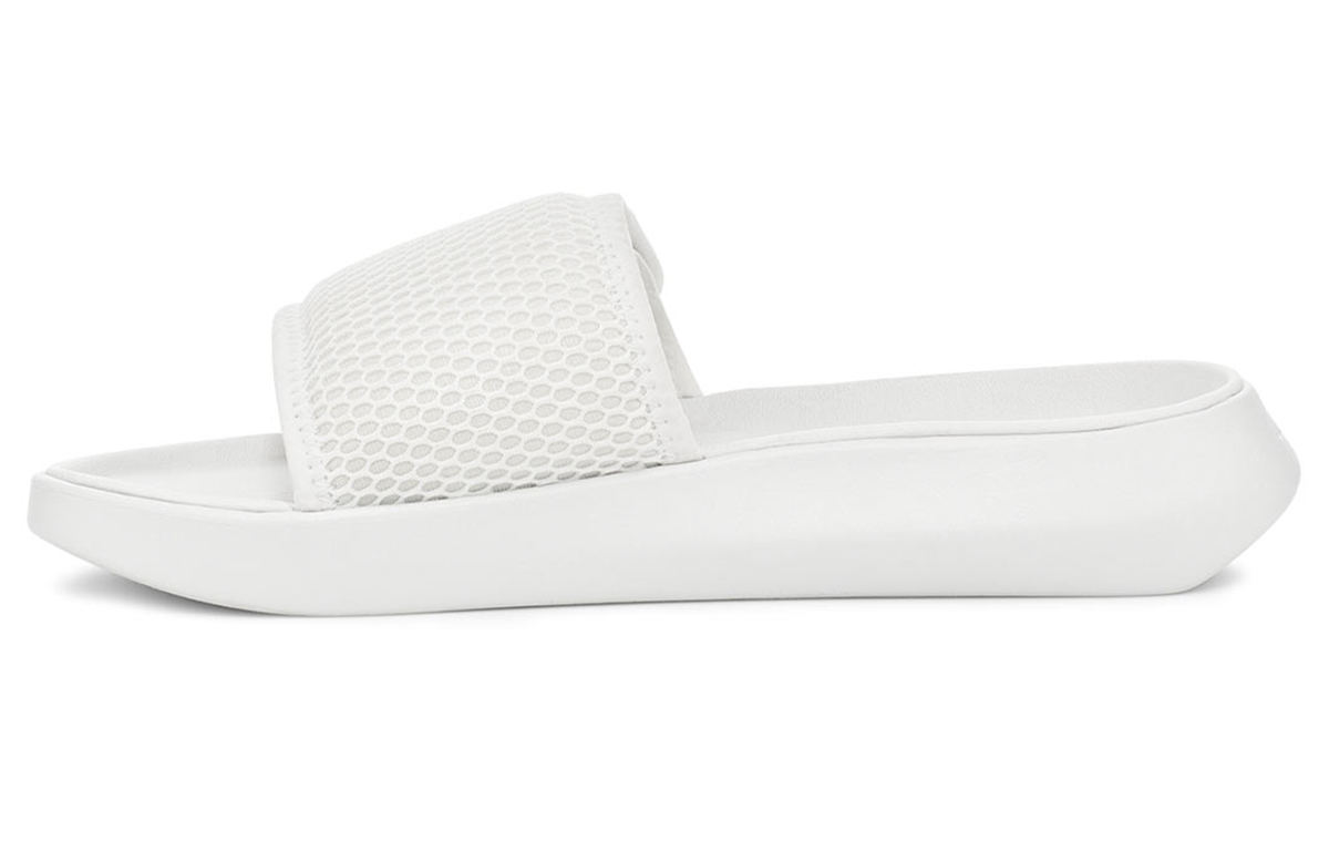 (Women) UGG LA Light Slide White Slippers 1107911-WHT