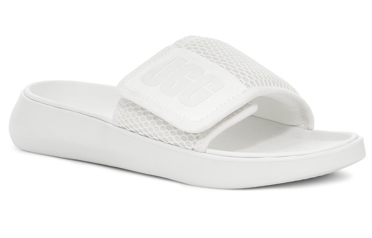 Lookbook (Women) UGG LA Light Slide White Slippers 1107911-WHT