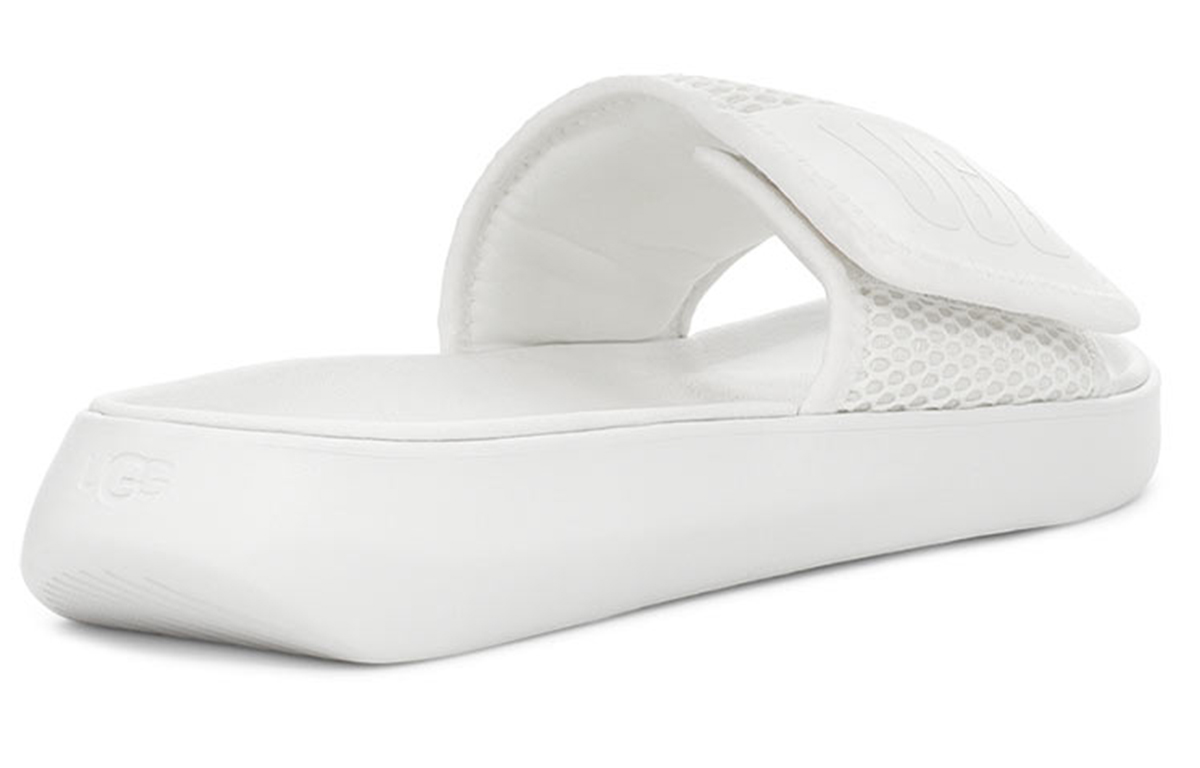 Shop (Women) UGG LA Light Slide White Slippers 1107911-WHT