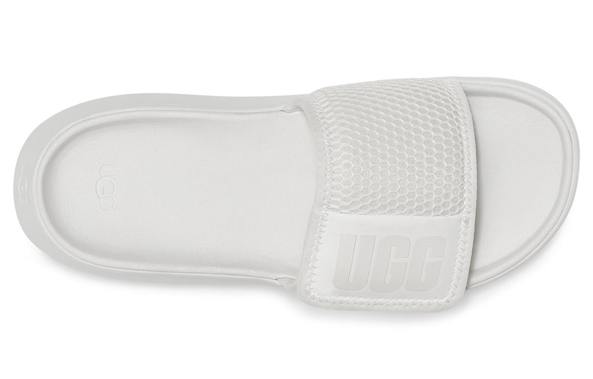 Purchase (Women) UGG LA Light Slide White Slippers 1107911-WHT