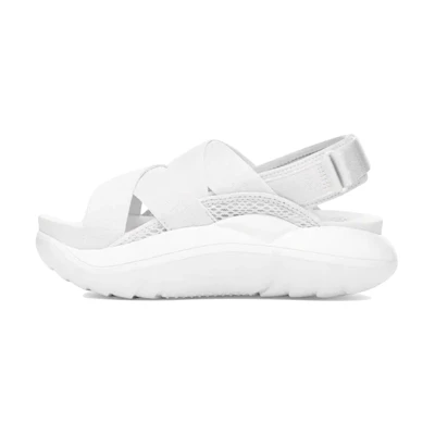 (W) UGG LA Series Open Toe Sandals White
