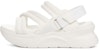 (W) UGG LA Sun White 'Cozy Knit Fashion Slide' Selipar Fesyen Rajut Selesa. 1125101-WHT