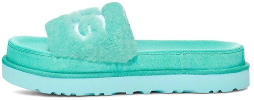 (Women) UGG Laton Fur Slide 'Green' 1111236-TDP (Women) UGG Laton Fur Slide 'Green' 1111236-TDP