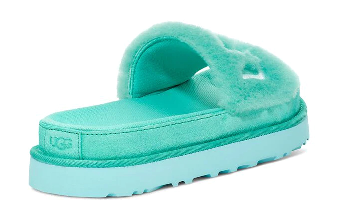 Purchase UGG Laton 毛皮溜滑式 毛茸款 絨面皮 高雅簡約舒適拖鞋 女款 綠色