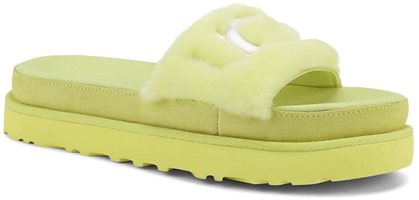 (Women) UGG Laton Fur Slide Yellow Slippers 1111236-MRT Lookbook (Women) UGG Laton Fur Slide Yellow Slippers 1111236-MRT