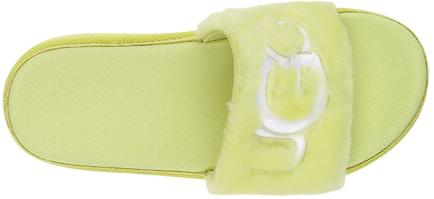 (Women) UGG Laton Fur Slide Yellow Slippers 1111236-MRT Purchase (Women) UGG Laton Fur Slide Yellow Slippers 1111236-MRT