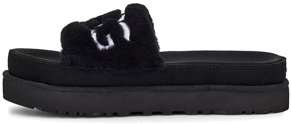 (Women) UGG Laton Fur Slide Black 1111236-BLK Buy (Women) UGG Laton Fur Slide Black 1111236-BLK