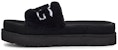 (W) UGG Laton Fur Slide Hitam 1111236-BLK