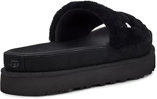 Shop (W) UGG Laton Fur Slide Hitam 1111236-BLK