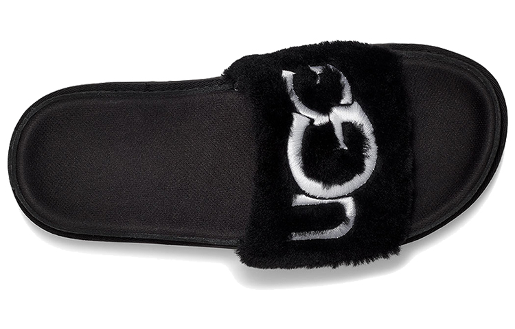 Purchase (W) UGG Laton Fell-Pantoffeln Schwarz 1111236-BLK
