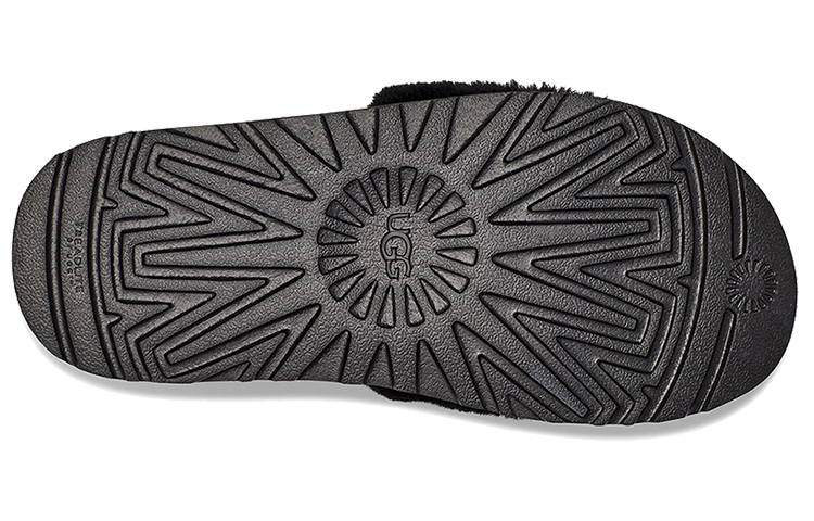 Details for (W) UGG Laton Fell-Pantoffeln Schwarz 1111236-BLK
