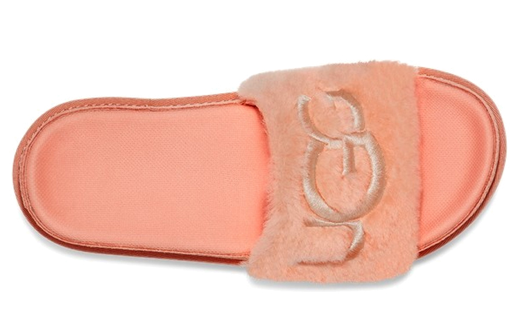 Shop (W) UGG 拉顿毛绒滑板粉色拖鞋 1111236-BYPN