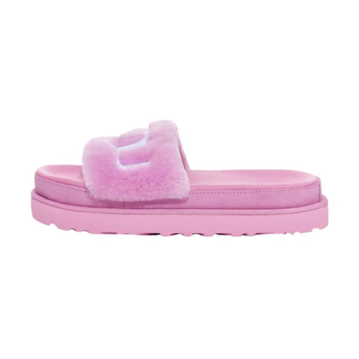(W) UGG Laton Fur Slide Wildflower Fluff