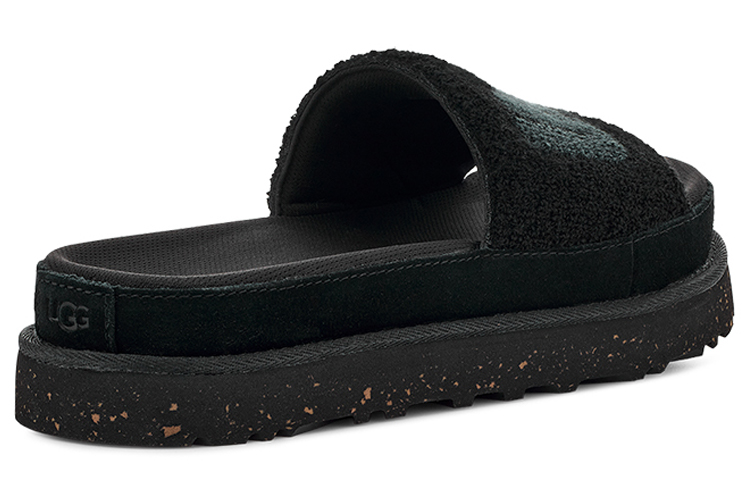 Shop (W) UGG 라톤 슬라이드 (블랙/편안함/두꺼운 밑창) 1126350-BTRY