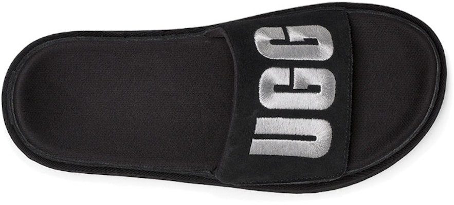 (Women) UGG Laton Slide Black Silver Slippers 'Black Silver' 1110110-BSVR Shop (Women) UGG Laton Slide Black Silver Slippers 'Black Silver' 1110110-BSVR