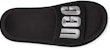 (W) UGG Laton Slide Selipar Hitam Perak 'Black Silver' 1110110-BSVR