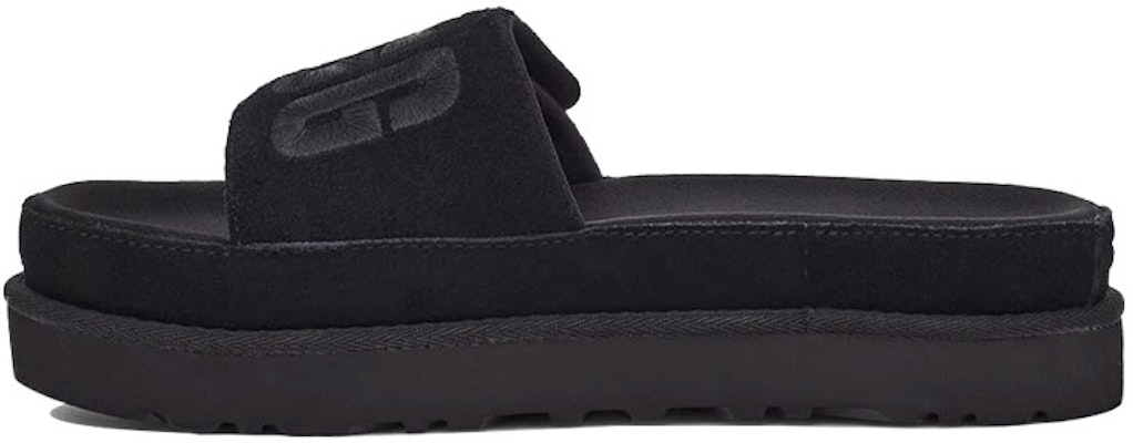 (Women) UGG Laton Slide Thick Sole Black Slippers 1110110-BLK Buy (Women) UGG Laton Slide Thick Sole Black Slippers 1110110-BLK