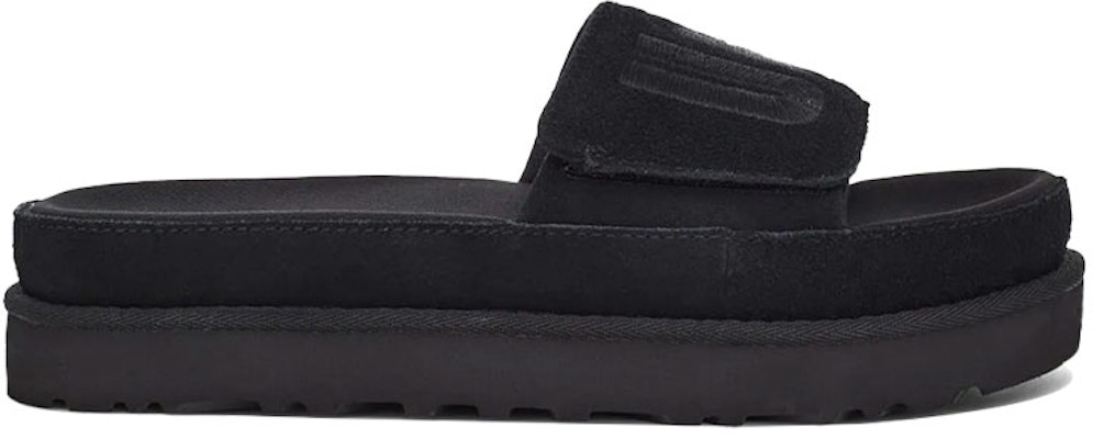 (Women) UGG Laton Slide Thick Sole Black Slippers 1110110-BLK Order (Women) UGG Laton Slide Thick Sole Black Slippers 1110110-BLK