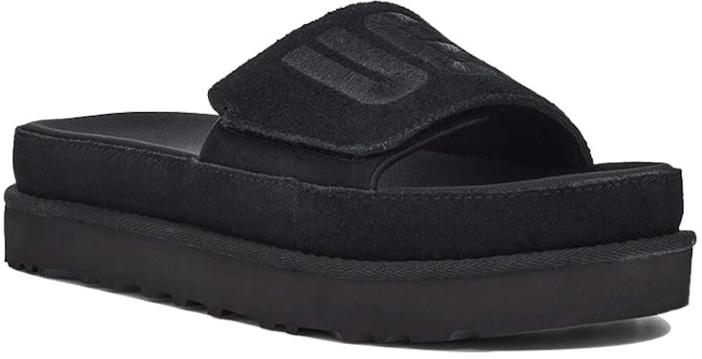 (Women) UGG Laton Slide Thick Sole Black Slippers 1110110-BLK Lookbook (Women) UGG Laton Slide Thick Sole Black Slippers 1110110-BLK