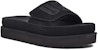 (W) Selipar UGG Laton Slide Tapak Tebal Hitam 1110110-BLK
