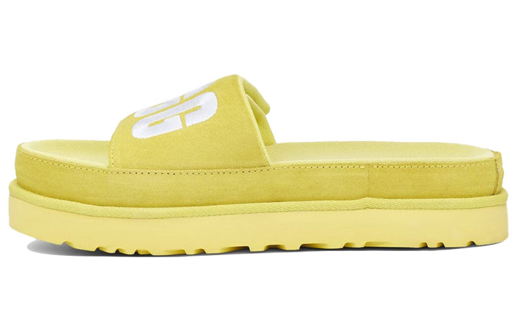 (Women) UGG Laton Slide Thick Sole Slipper Yellow 1110110-MRT