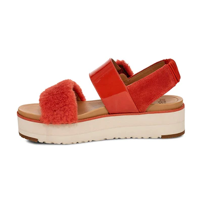 (W) UGG Le Fluff 'Rock Red'