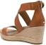 Shop (W) UGG Sandal Tumit Kulit Berbuckle 'Simplified Comfort Brown' 1120015-TLTH