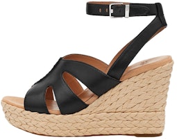 (Women) UGG Leather Flatform Slide 'Black Comfort' 1128251-BLLE (Women) UGG Leather Flatform Slide 'Black Comfort' 1128251-BLLE