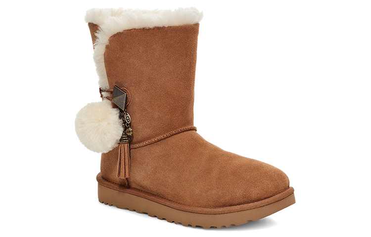 (W) UGG Lillian Pom Pom 'Brown' 圖 3