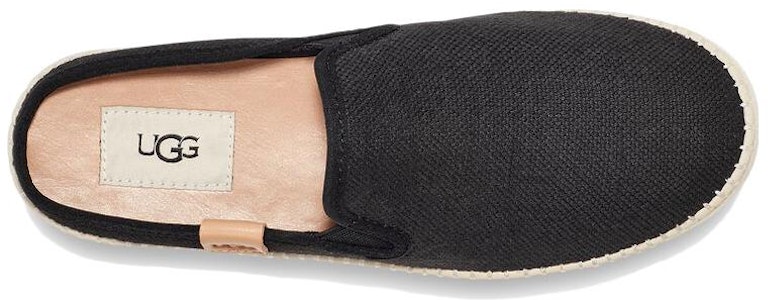 UGG 編織布料 透氣低筒 時尚板鞋 女款 黑色 Shop UGG 編織布料 透氣低筒 時尚板鞋 女款 黑色