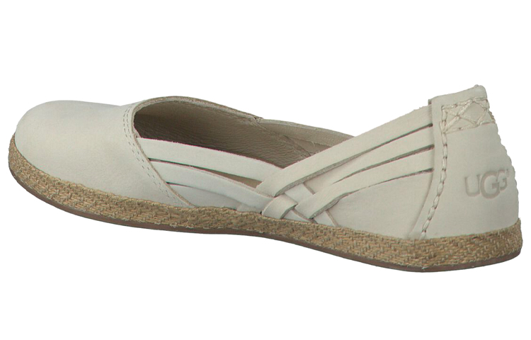 Shop (W) UGG 低帮平底鞋 '白绿' 1011187W-AWHT