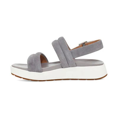(W) UGG Lynnden Open Toe Casual Sandals Gray Purple