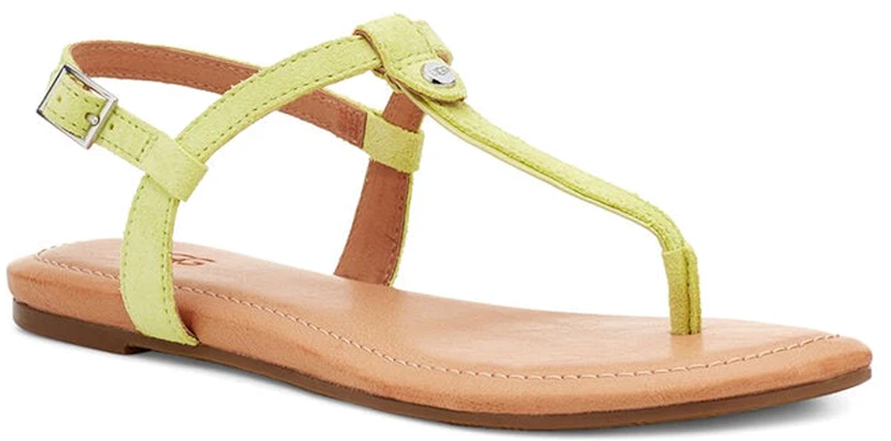 (W) UGG Madeena Sandalia Tipo Thong con Correa Amarilla y Beige 1117956-PLS Lookbook (W) UGG Madeena Sandalia Tipo Thong con Correa Amarilla y Beige 1117956-PLS