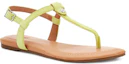 Lookbook (W) UGG Madeena Sandalia Tipo Thong con Correa Amarilla y Beige 1117956-PLS