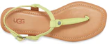 Shop (W) UGG Madeena Sandalia Tipo Thong con Correa Amarilla y Beige 1117956-PLS