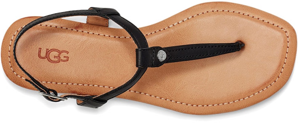 (Women) UGG Madeena Sandals Black Brown 1119759-BLLE Shop (Women) UGG Madeena Sandals Black Brown 1119759-BLLE