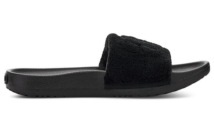 Order (W) UGG Mahalia ''Pantoufle Plate Confort Noir Doux'' 1128531-BTRY
