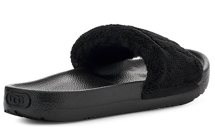 Shop (W) UGG Mahalia ''Pantoufle Plate Confort Noir Doux'' 1128531-BTRY