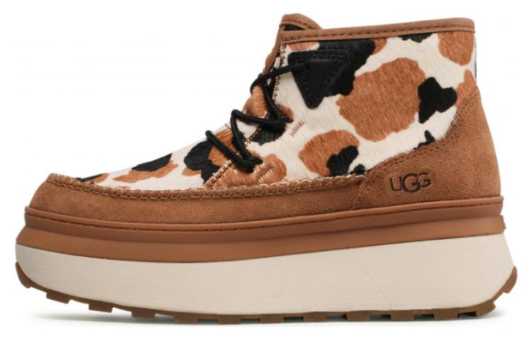 (Women) UGG Marin Bootie Cow Print Sneaker 'Chestnut' 1121811-CHE
