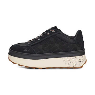 (W) UGG Marin Lace Logo Sneaker 'Black'