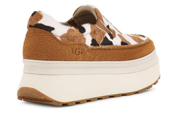 Lookbook UGG Marin Slip-On 牛紋休閒板鞋 女款 栗色