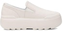 Order (W) UGG マリン 白 厚底スニーカー (UGG Marin Shiro Atsuzoko Sneaker) 1133952-BRWH