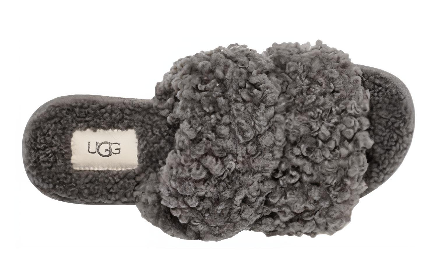 Purchase UGG 圓頭舒適 一字拖鞋 女款 灰色