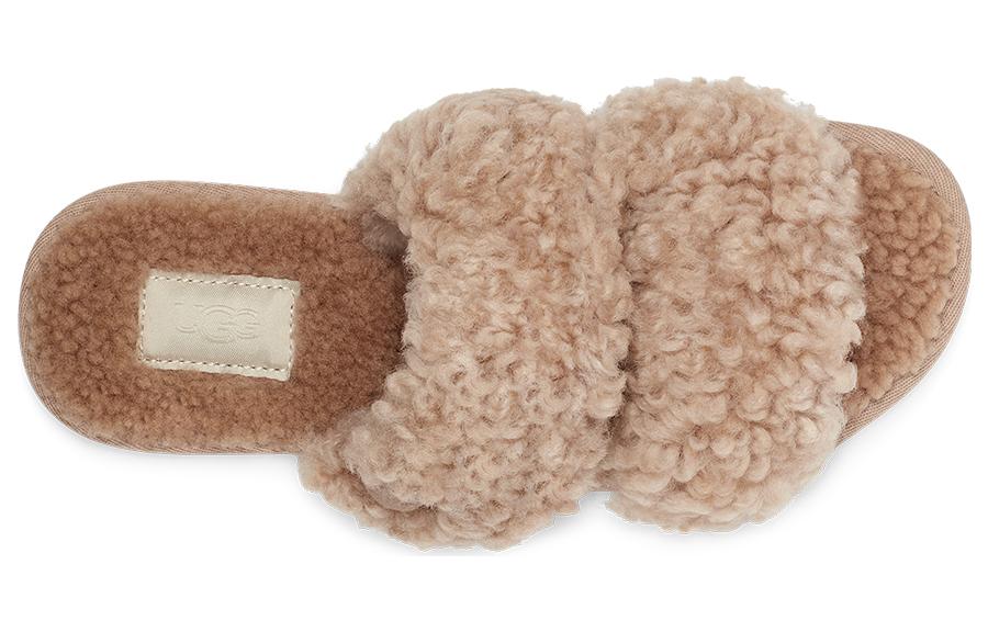 Details for (W) UGG 绒毛凉拖鞋“沙色” 1130837-SAN