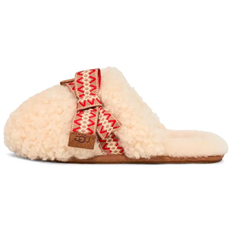 (Women) UGG Maxi Curly Sister Slide Natural 1158266-NAT